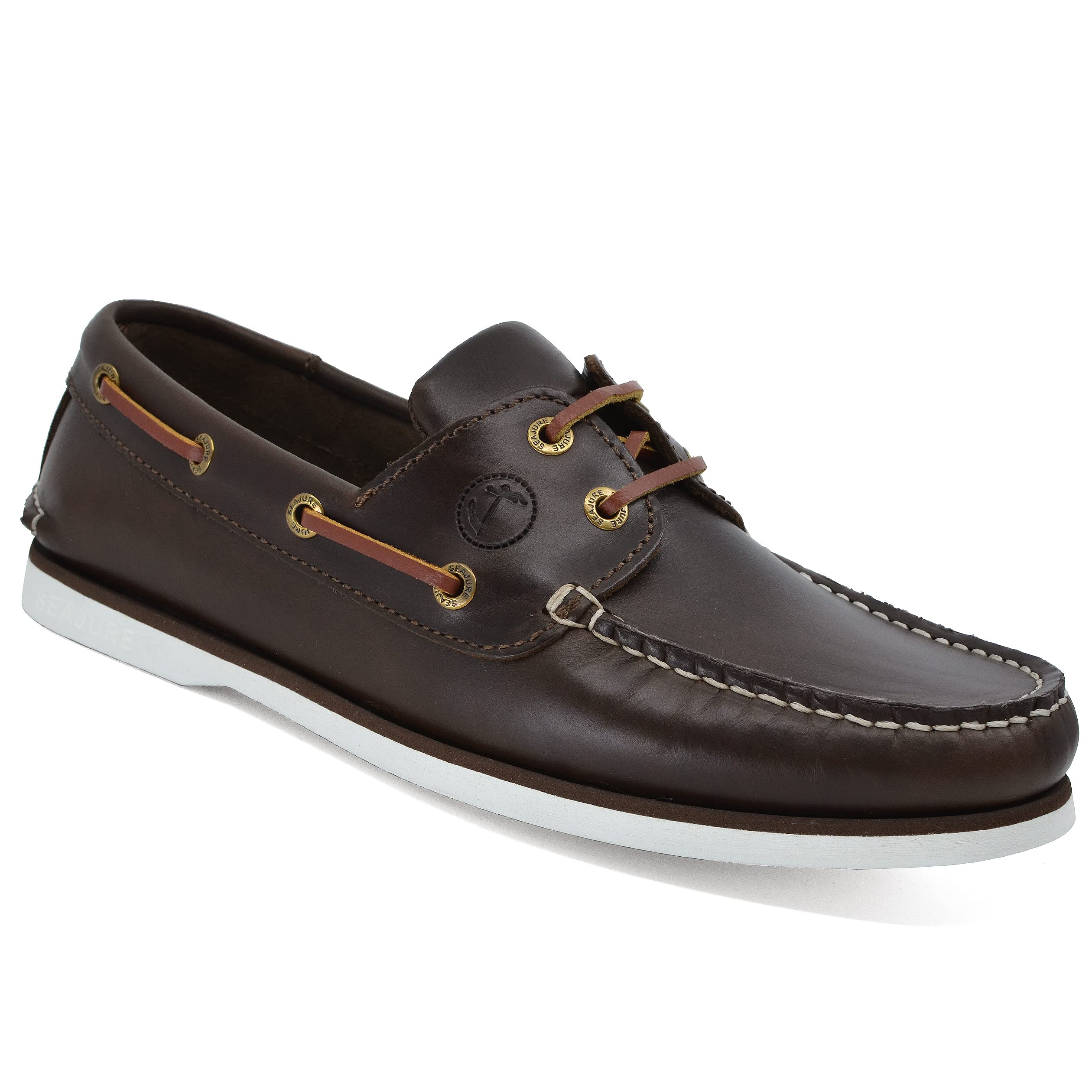Seajure Damen Bootsschuhe Forvie Dunkelbraunes Leder