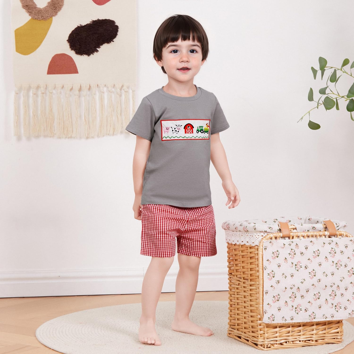 Madjtlqy Toddler Baby Boy Summer Clothes Short Sleeve T Shirt Top Casual Shorts Set Cute Infant Boys Shorts Set - Image 3