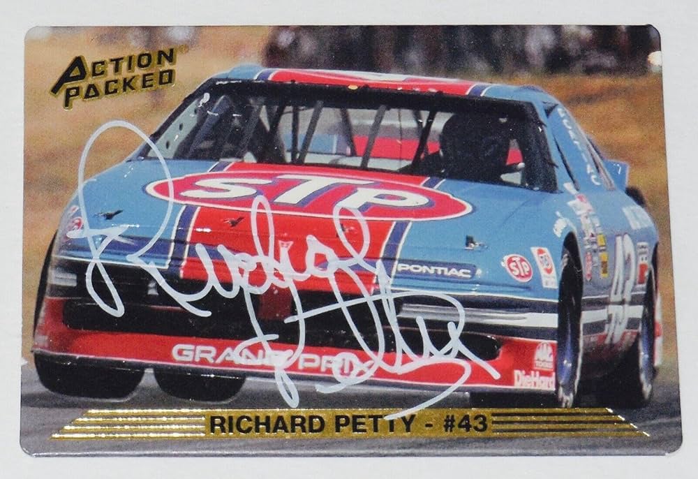 Richard Petty 1992 Action Packed Autographed Racing Card