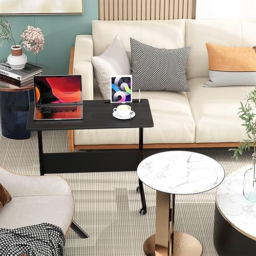 Miniatura 7 de SogesGame Escritorio para computadora de 31.5 pulgadas, escritorio moderno y simple para juegos, escritorio de oficina en casa, mesa de estudio de