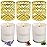 6 Pack Candles for Home Scented Aromatherapy Candles Gifts Set for Women, 3 Pack 120 Hour Long Lasting White Candles with 3 Gold Candle Holders, Mothers Day Gifts for Mom, Birthday Present