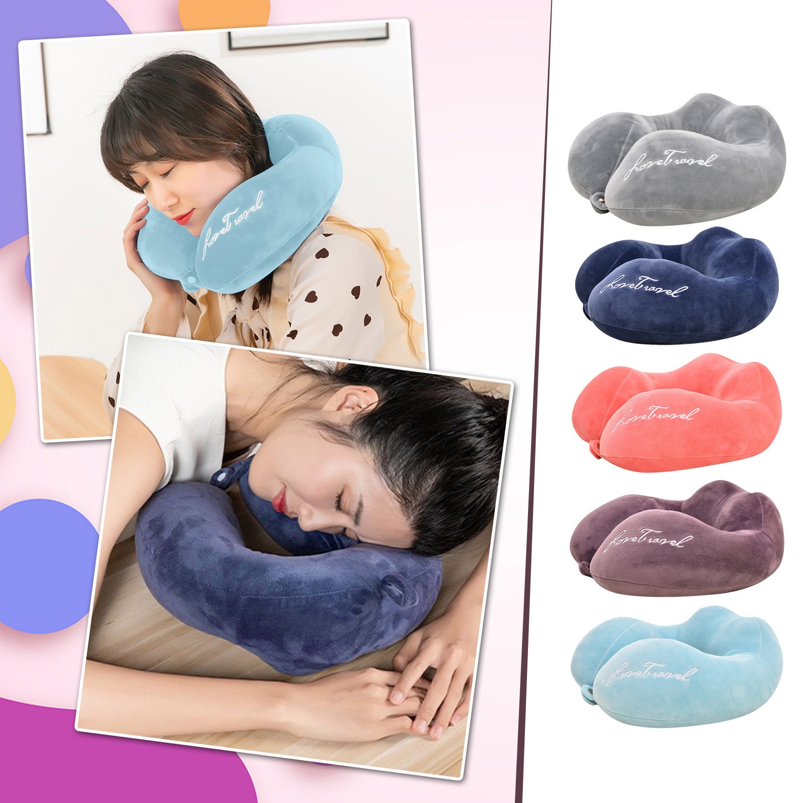 Almohada de viaje algodón 30x30 cm suave miniatura 7