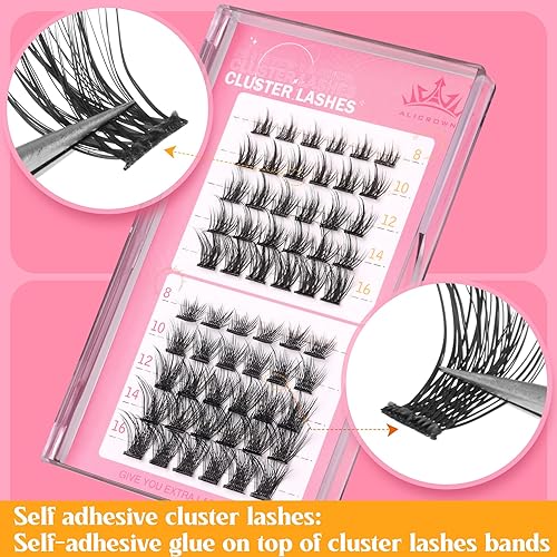 Miniatura 3 de Pestañas autoadhesivas en racimo de pestañas a presión, sin pegamento, extensiones de pestañas naturales, 2 estilos, extensiones de pestañas