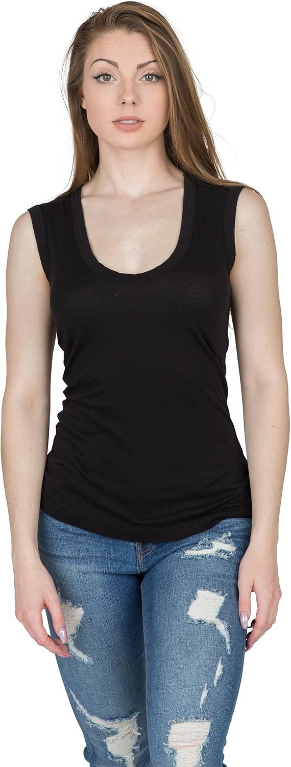 Velvet by Graham & Spencer Womens Estina Gauzy Whisper Classics TankShirt