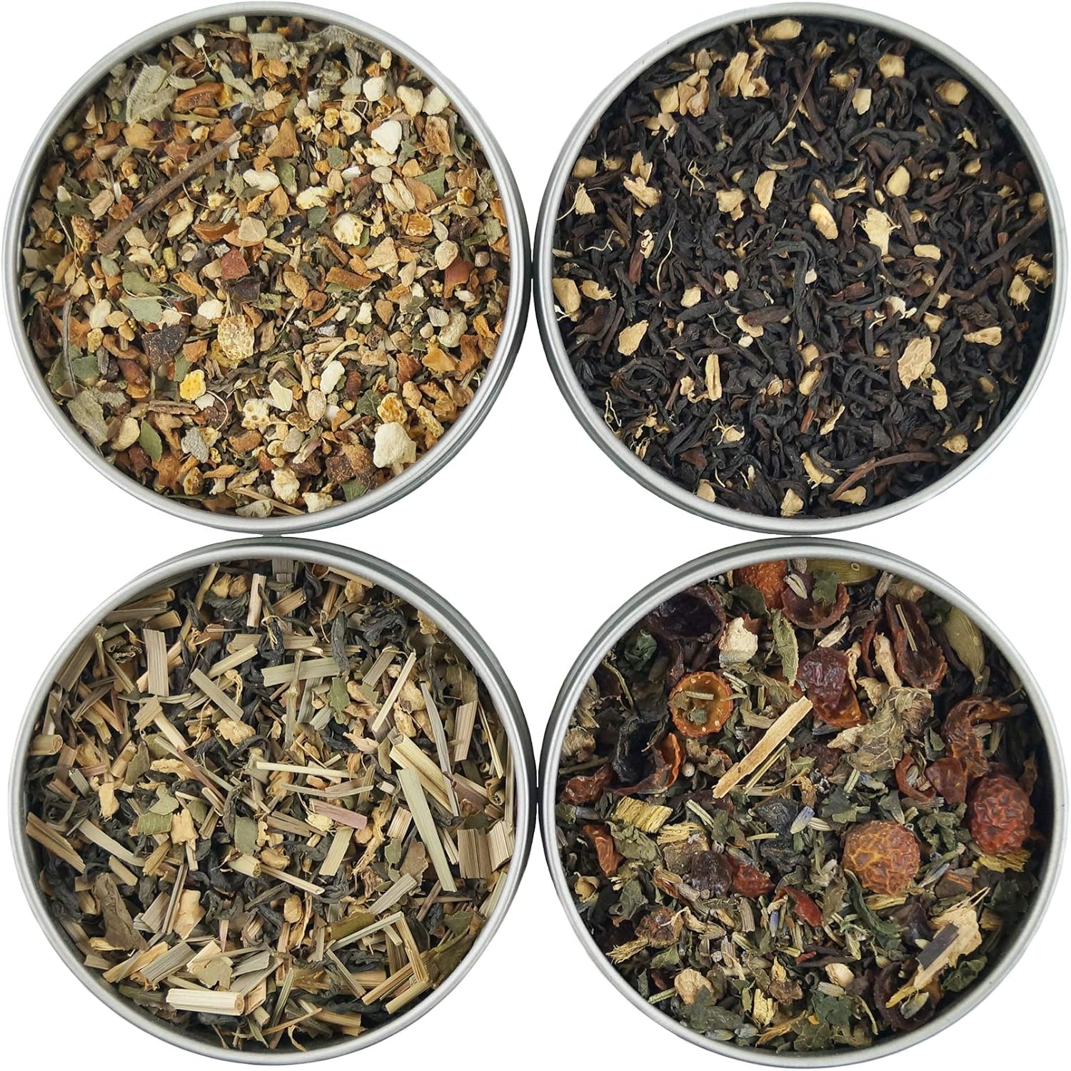 Heavenly Tea Leaves Ginger Tea Sampler, 4 Loose Leaf Ginger Teas