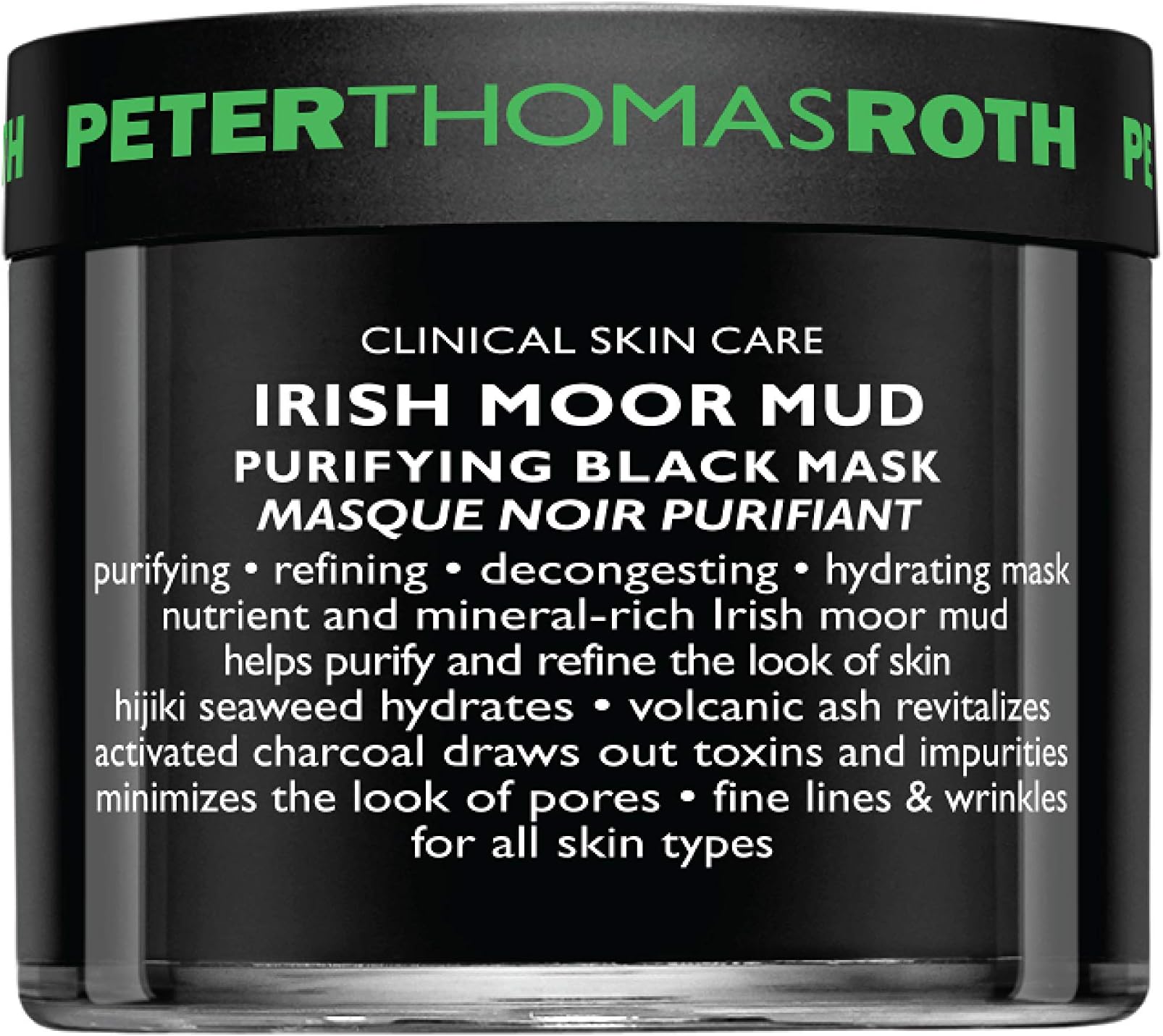 Peter Thomas Roth Irish Moor Mud Mask – 50 ml | Detoxifying & Hydrating Facial Mask with Mineral-Rich Irish Moor Mud for Clean, Radiant Skin