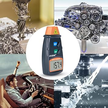 AGPtek Professional Digital Laser Photo Tachometer Non Contact RPM Tach