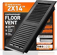 Vista 20 de Cubiertas de ventilación de piso 4X10 Registro de piso con cubierta de malla, trampa, calor y aire, ventilación de piso de metal transitable