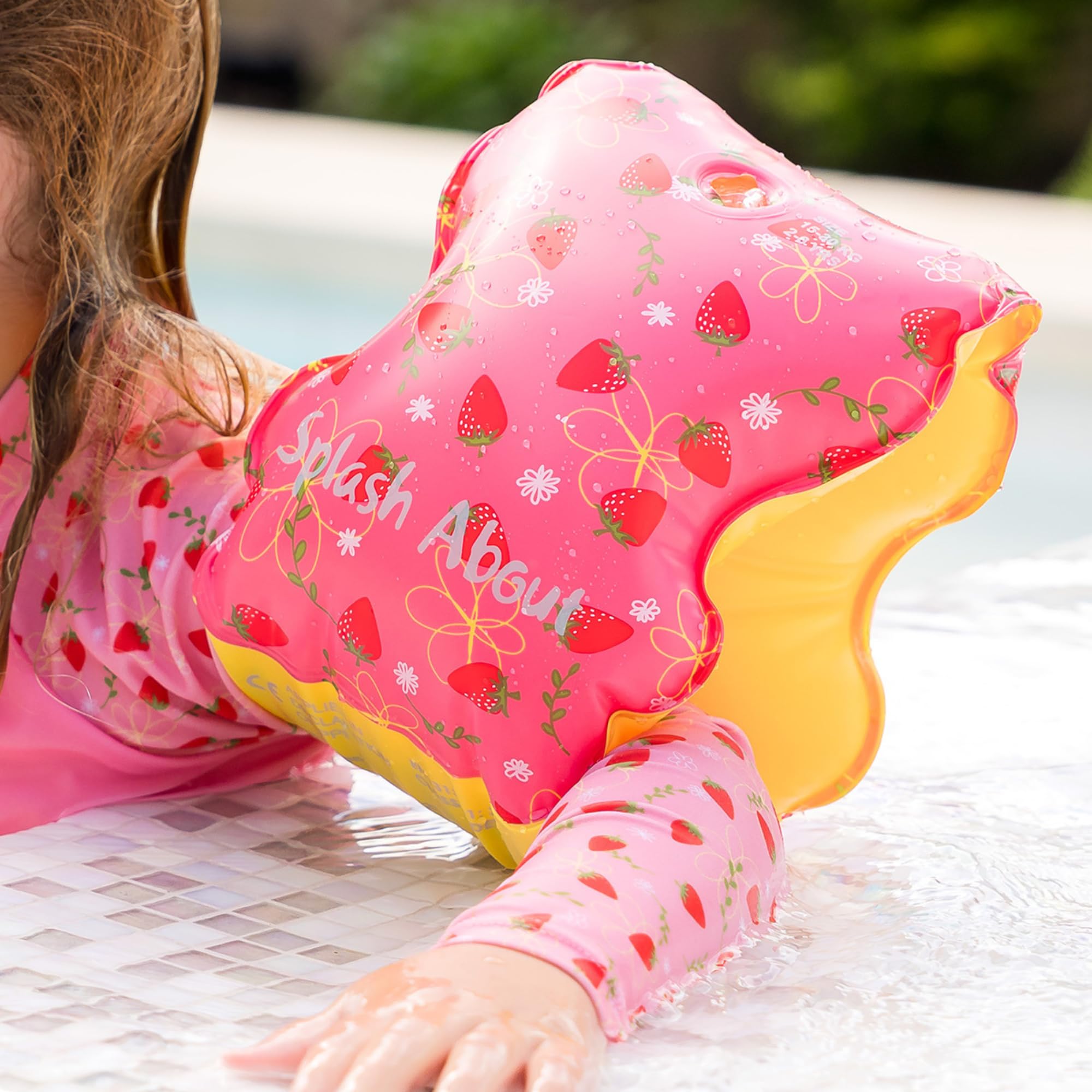 Splash About Armbands (Strawberry Field, 0-2 Years) - Image 3