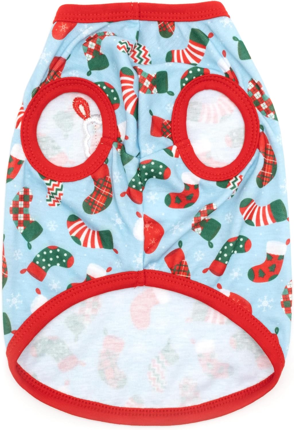 THE WORTHY DOG Holiday Sleeveless Graphic Tee for Dogs & Cats, Bone Tree