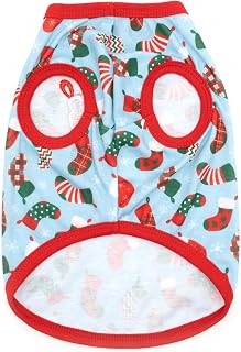 THE WORTHY DOG Holiday Sleeveless Graphic Tee for Dogs & Cats, Bone Tree
