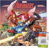 2024 Marvel Avengers Wall Calendar & Push Pins : Office Products -  Amazon.com