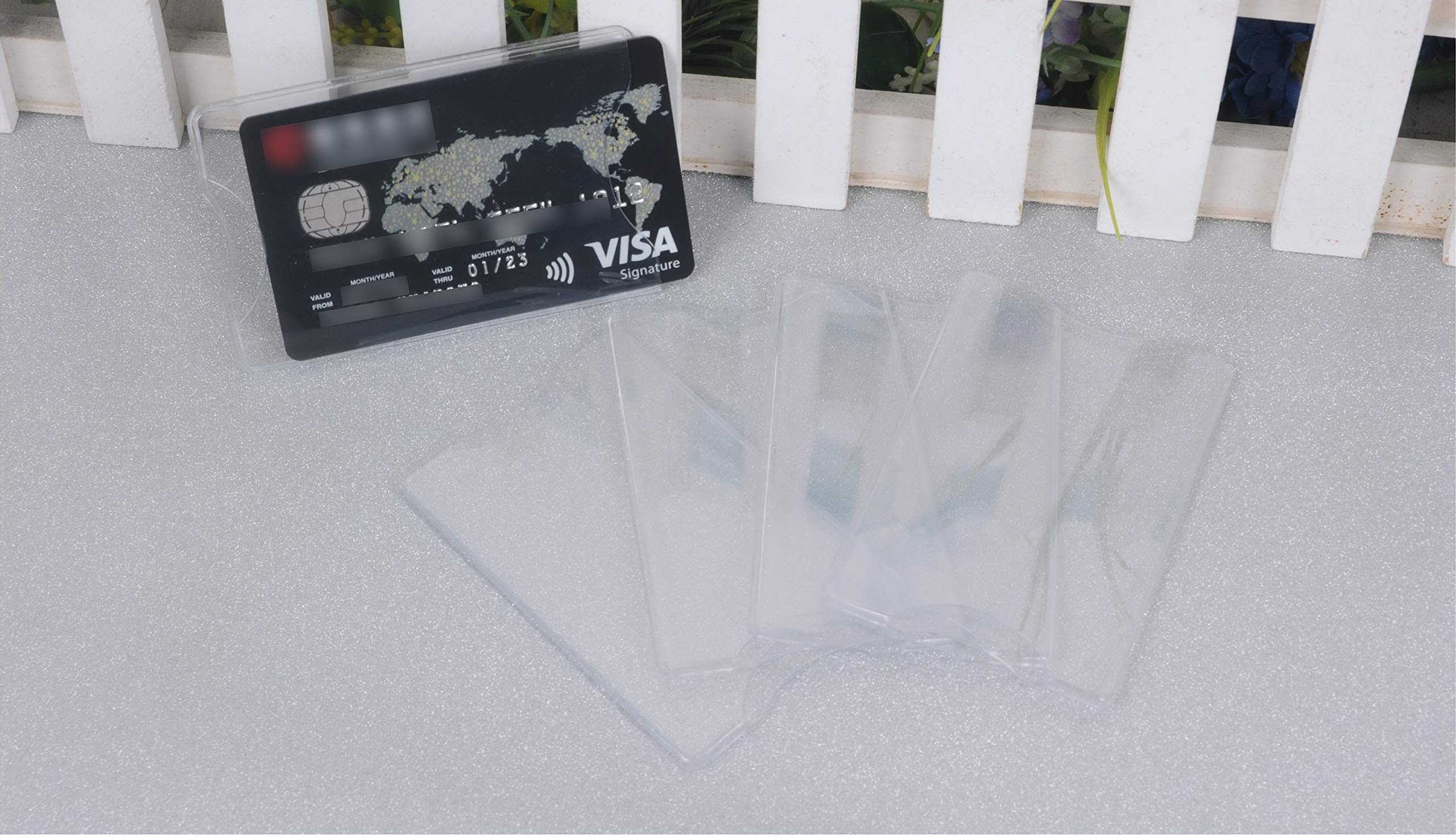 clear credit card sleeves for wallets Amazon.com: Fengek 50 Packs Clear Card Holder Sleeves, Side-Open Waterproof  Business Card Protector Sleeves PVC Soft for Credit Cards, Driver's License  : Office Products
