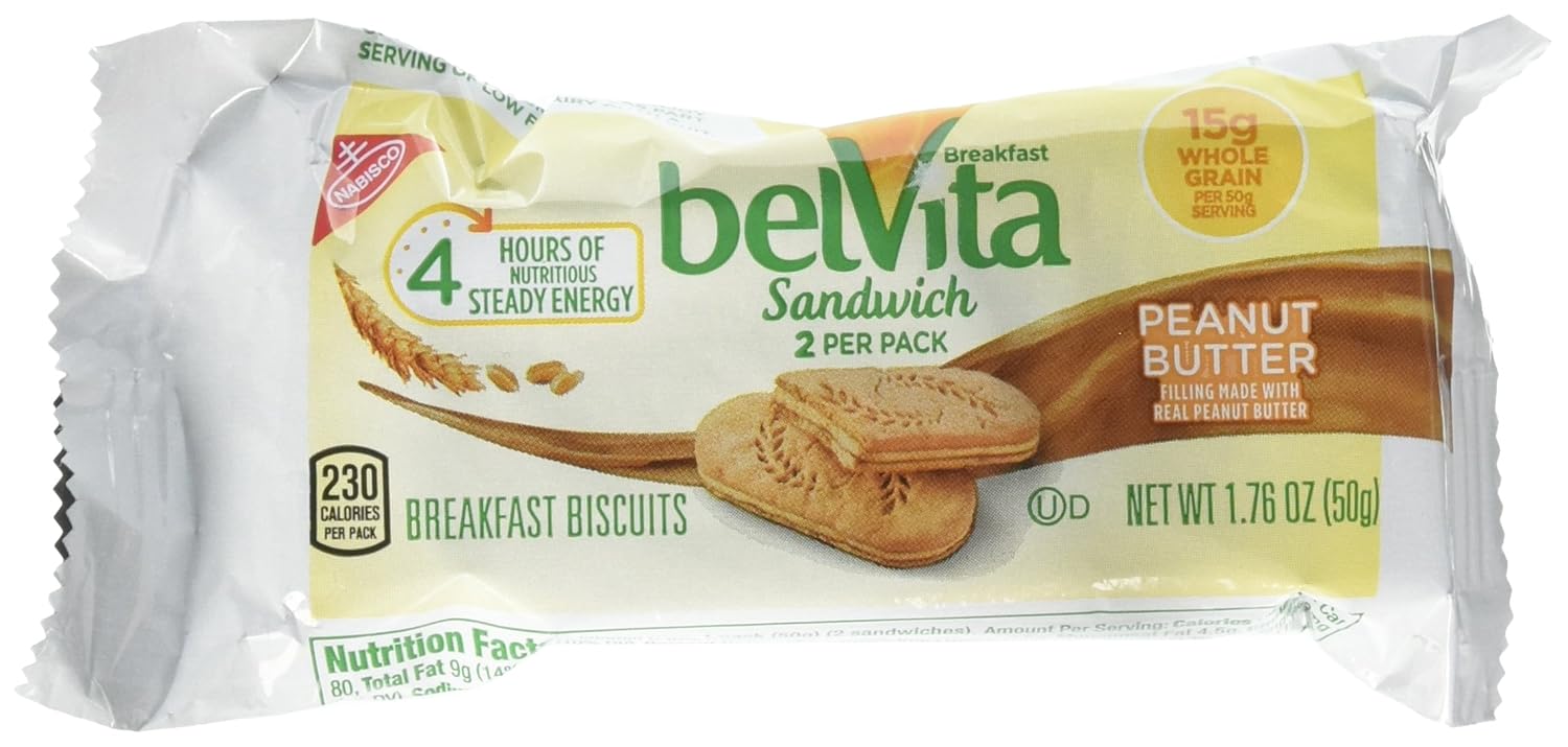 Belvita Breakfast Sandwich Peanut Butter ( Pack of 3 ) Grocery & Gourmet Food