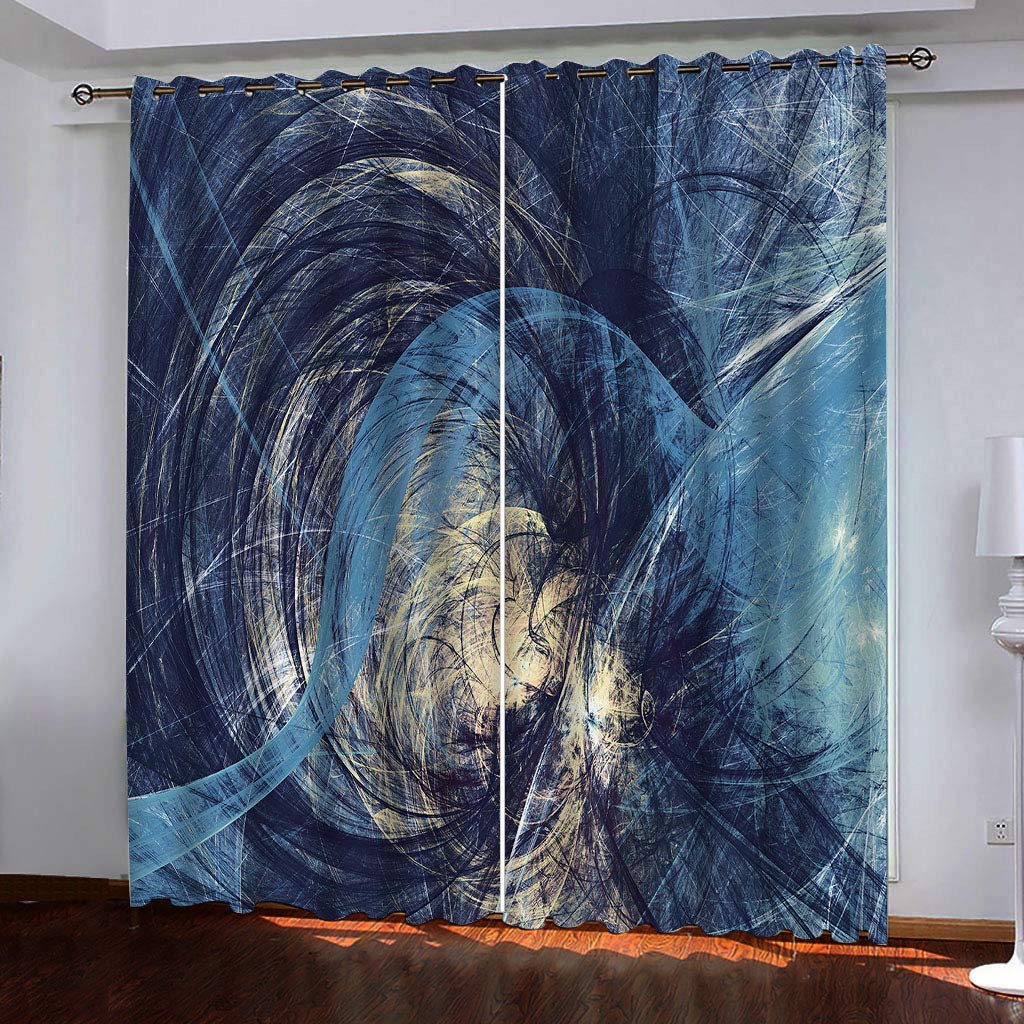 Rideau salon occultant thermique 140x280 draperies oeillets décoration fenêtre opaque
