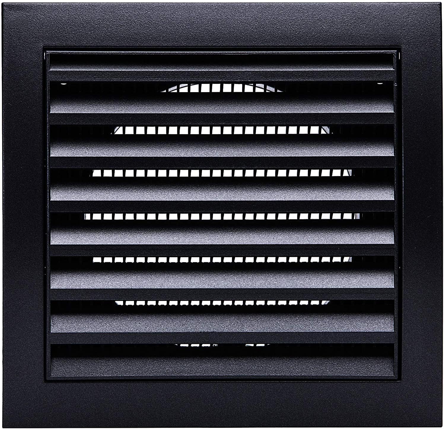 Vent Systems Air Vent Cover Dryer Vents and Bathroom Exhaust Vents Pipe, Anthracite Louvered Dryer Vent Cover Opening Flap Vent Keeps Out Insects, Birds and Rodents Black 4'' - Pack of (2) : Appliances
