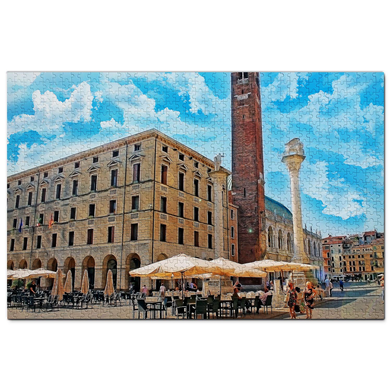Italy Puzzle 2000 Pieces Italy Vicenza Puzzle Game Artwork Travel Souvenir 70x100CM