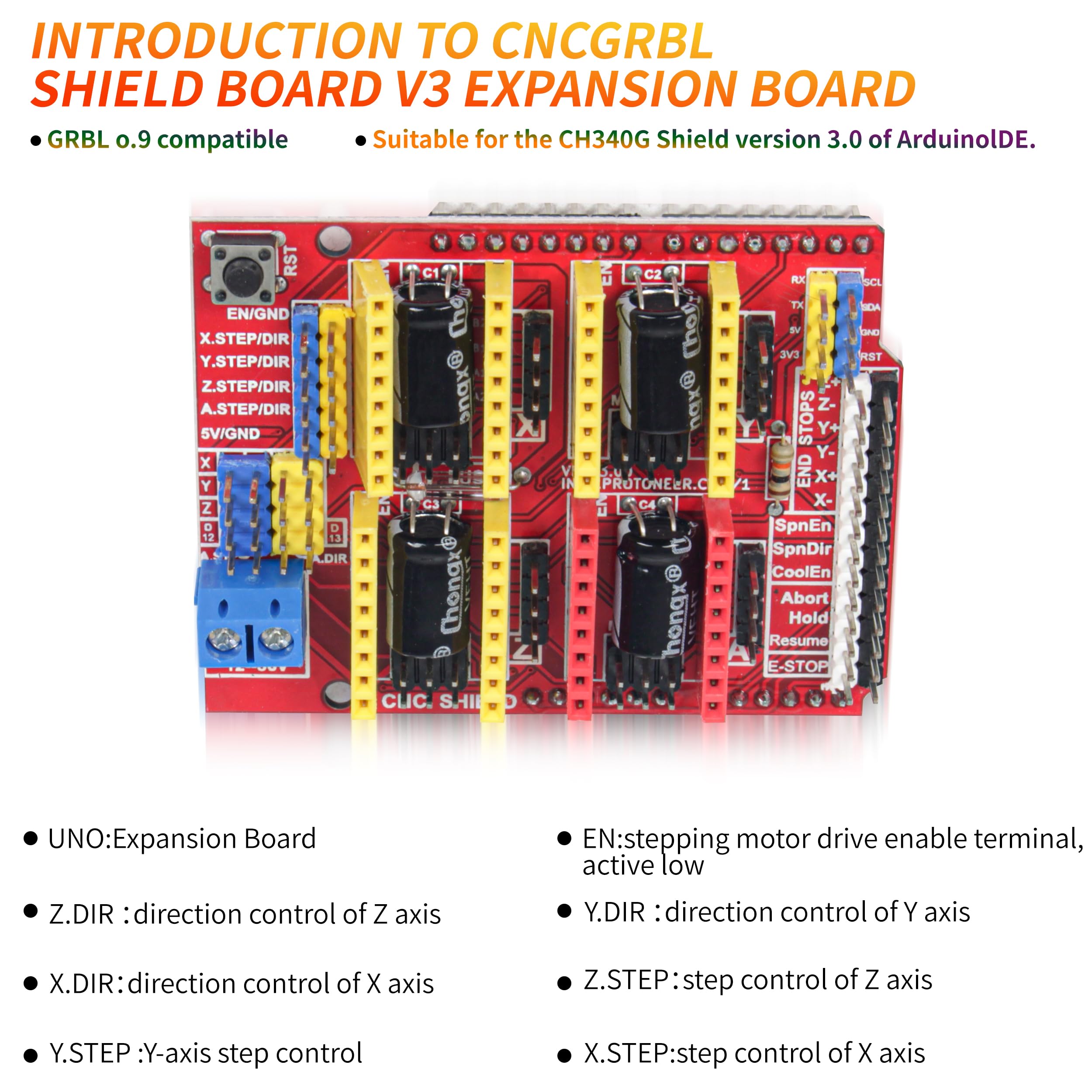 Amazon.com: RATTMMOTOR CNC Controller Kit CNC GRBL Shield Board V3