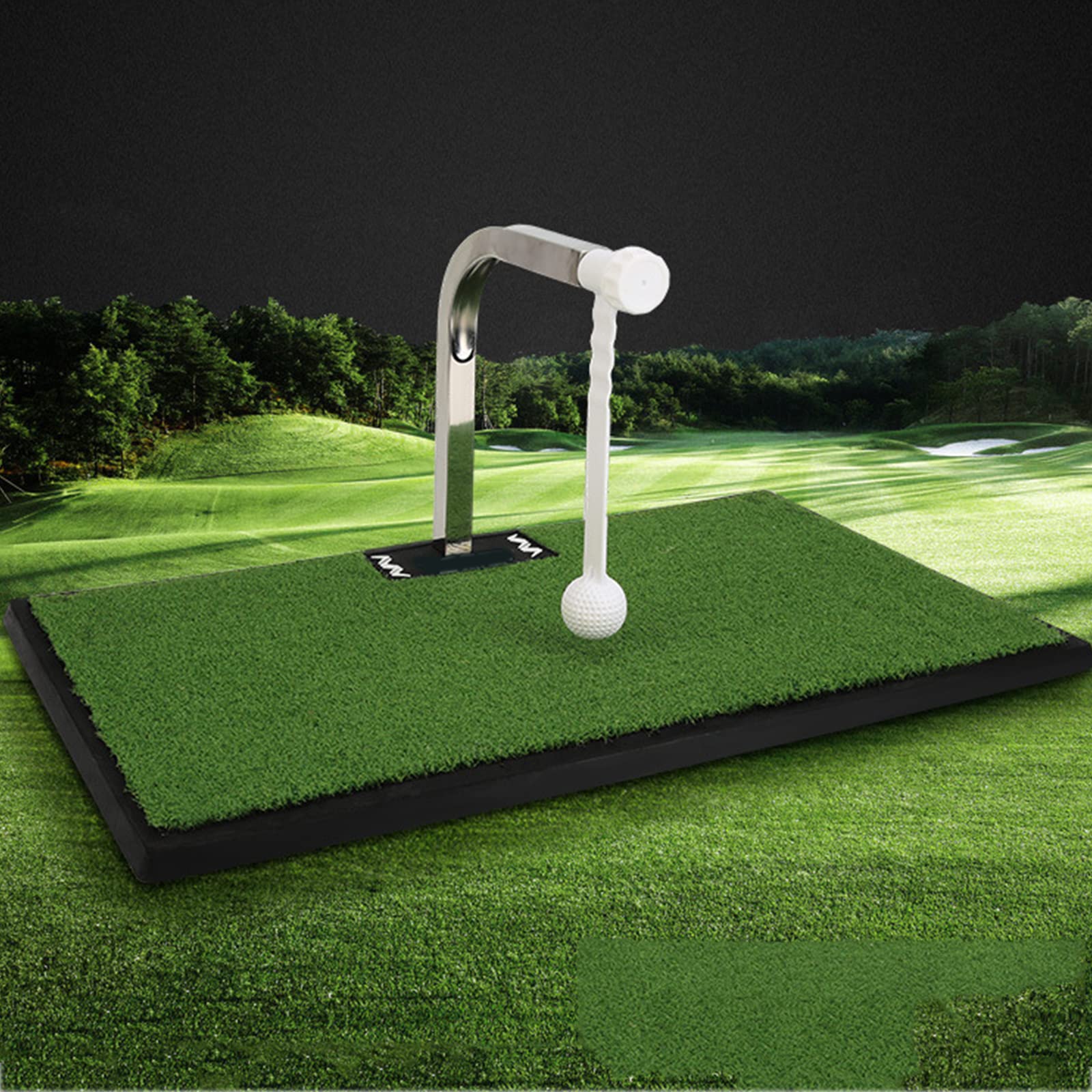 Tapis d'entraînement de swing de golf réglable pour pratiquer le swing à la maison