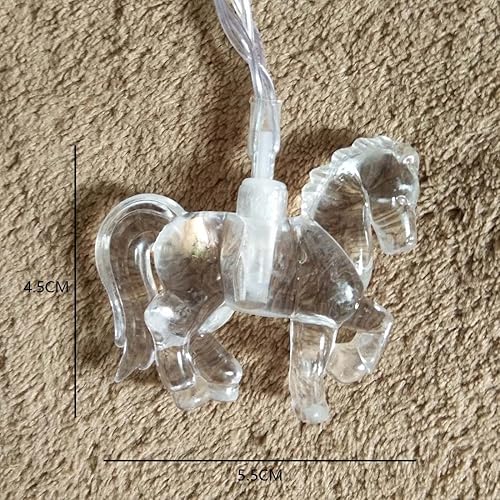 Miniatura 3 de Luz decorativa del estado de ánimo de la noche de la forma del caballo de 1.65M 10LEDs para el hogar interior del dormitorio del festival de la boda