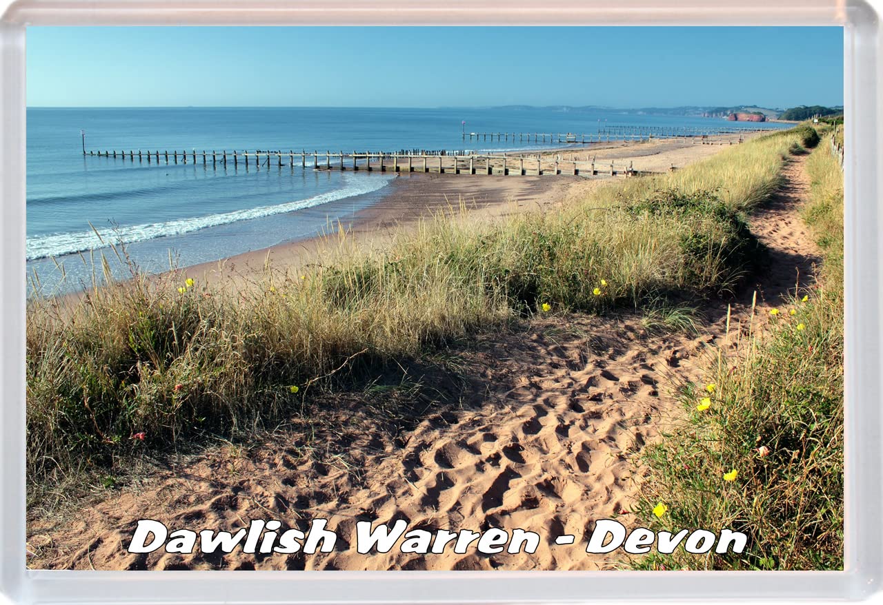Baked Bean Store Multicolor Dawlish Warren - Devon - 96 X 67Mm Jumbo Fridge Magnet/Magnets Bbsfhm251