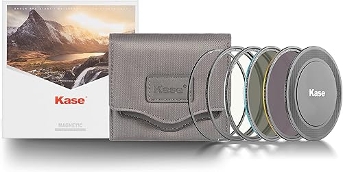 Miniatura 1 de Kase Wolverine Revolution - Kit de filtro de entrada de 2.638 in, vidrio óptico templado magnético a prueba de golpes con anillos codificados por