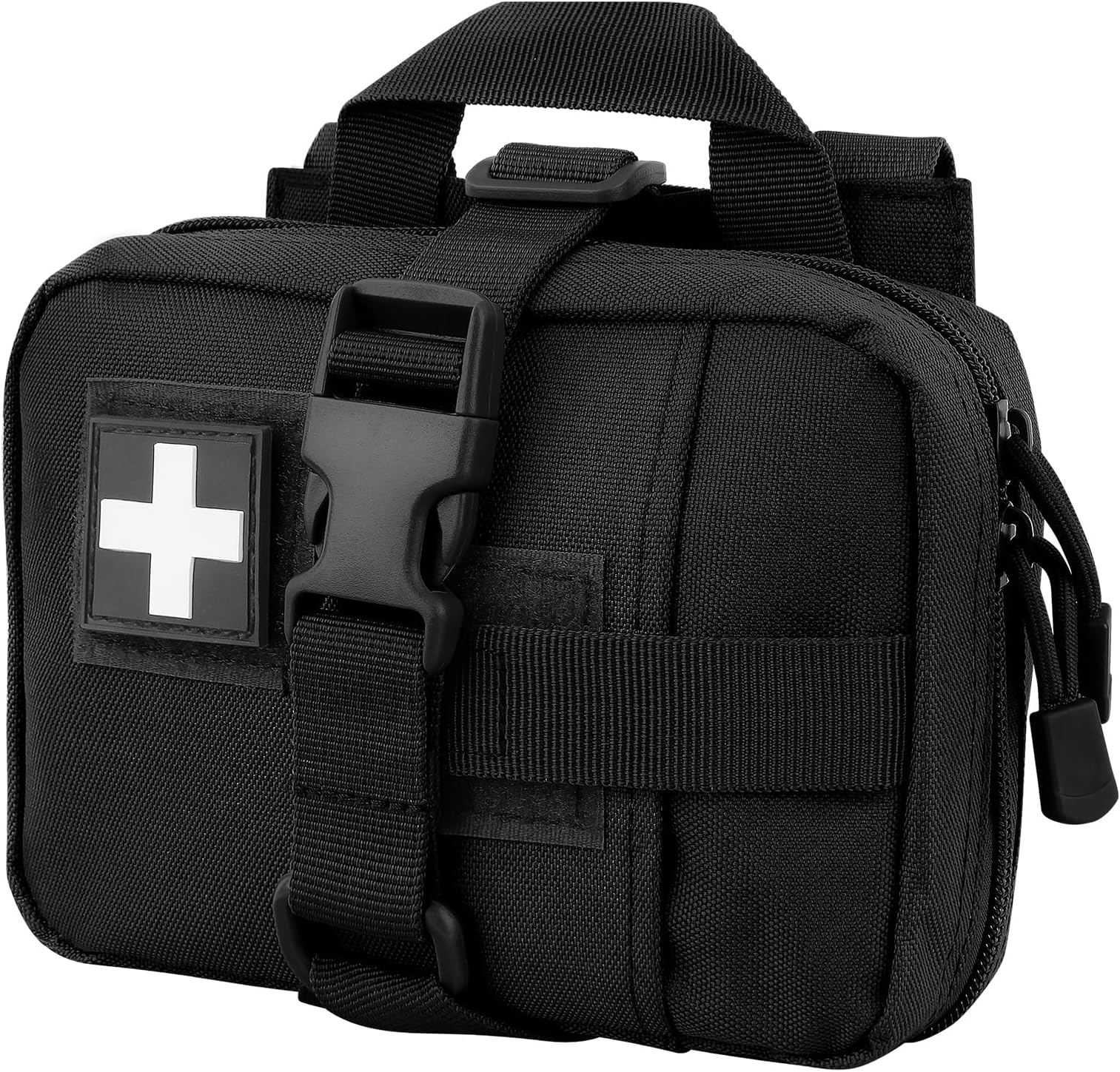 ZZY Tactical EMT Pouch, Upgrade IFAK Tear-Away First Aid Kit Tactical Small Belt First Aid Pouch Molle Medical Pouches for Travel, Outdoor Hiking, Hunting