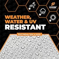 Vista 53 de Xpose Safety - Lona de poliéster resistente, 0.394 pulgadas de grosor, resistente al agua, con protección contra rayos UV, reversible