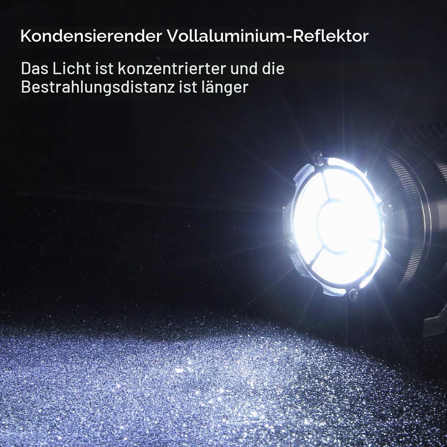 Runde LED Fernlicht EVO 90W 6000K 9000lm Zusätzliches Licht Motorrad Hochtragende Scheinwerfer Scheinwerferstrahl+Blitz Dual Mode CNC Hartglasglas IP68