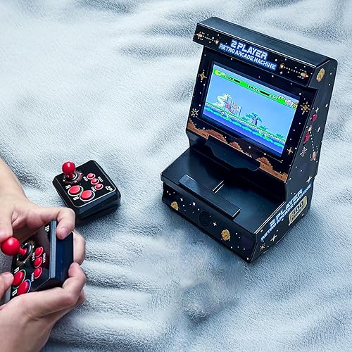 Miniatura 2 de Mini arcade machine with 300 retro games - Wireless mini arcade machine for 2 players - Handheld retro game console with TV connection and 4.3"