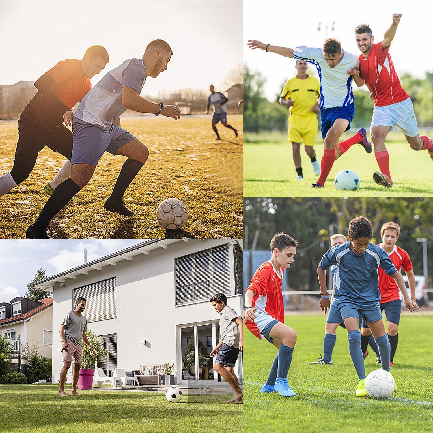 Soccer Gifts Set A-Z Letter Soccer Necklace for Men Novelty Soccer Socks&Soccer Bracelets for Soccer Lovers - Image 3