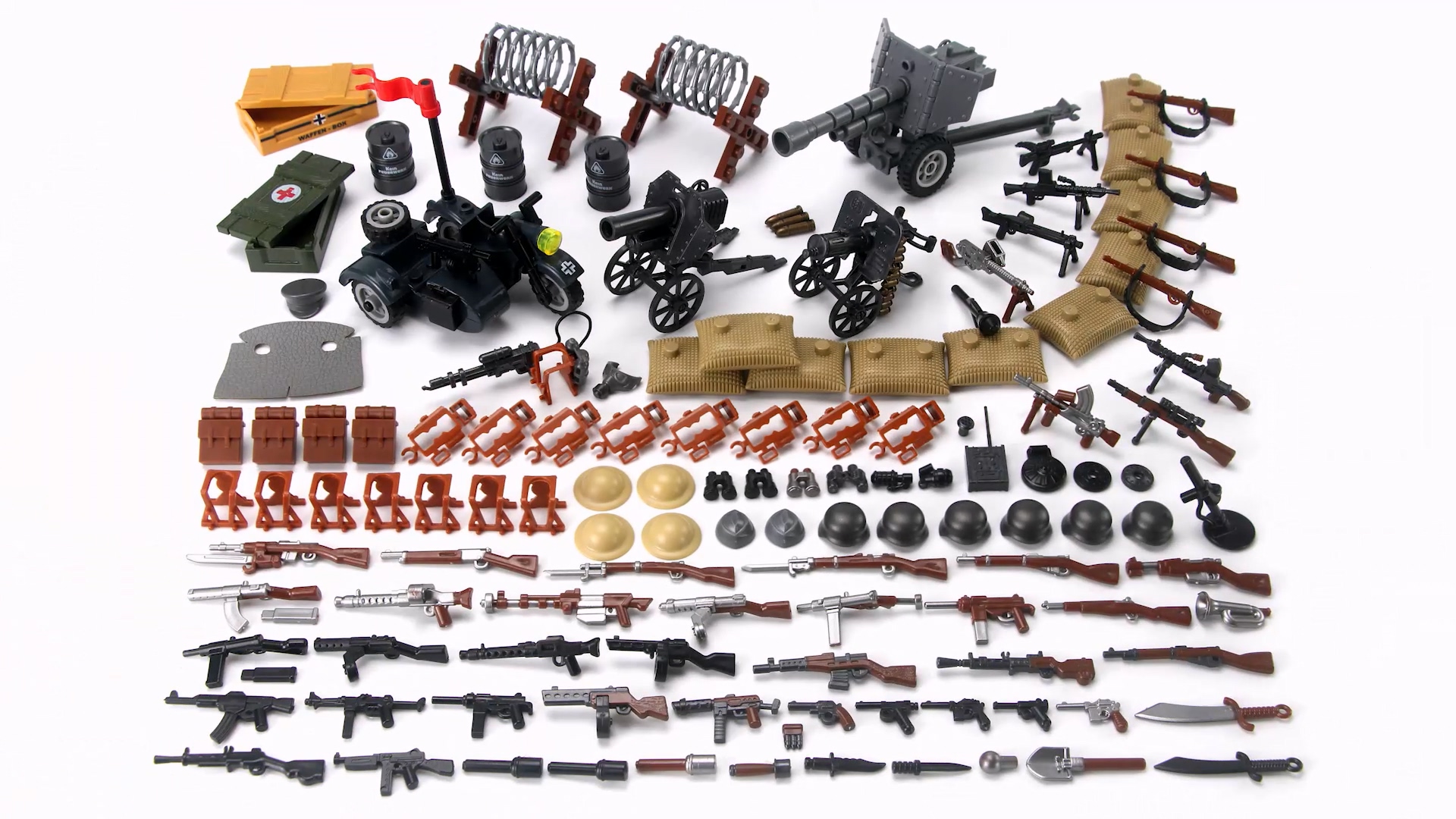 Amazon.com: Feleph WW2 Military Weapons Pack Toy Building Set for