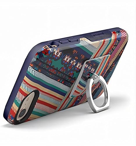 Miniatura 9 de Casely Anillo para teléfono  Anillo para teléfono con flores de cerezo rojo  Giratorio completo de 360 grados, fuerte adhesivo, quita y reutiliza,