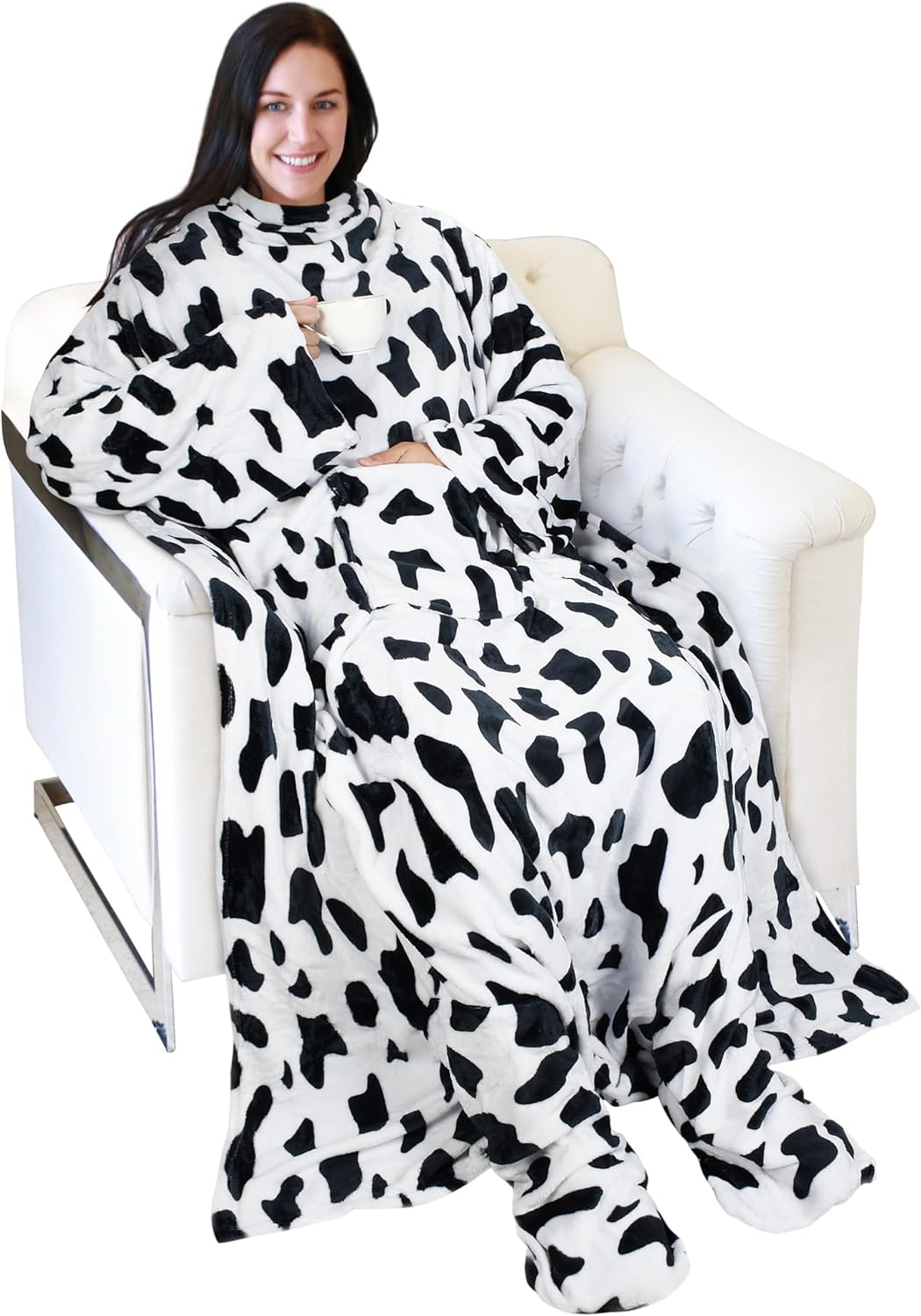 Fleece Wearable Blanket For Women Microfiber Warm Soft TV Blanket Gift - Picture 28 of 132