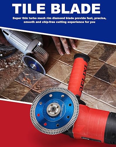 Miniatura 4 de OSTEK 5 unidslote Super Thin 4.5 "Hoja de sierra de azulejo para granito mármol cerámica porcelana azulejos