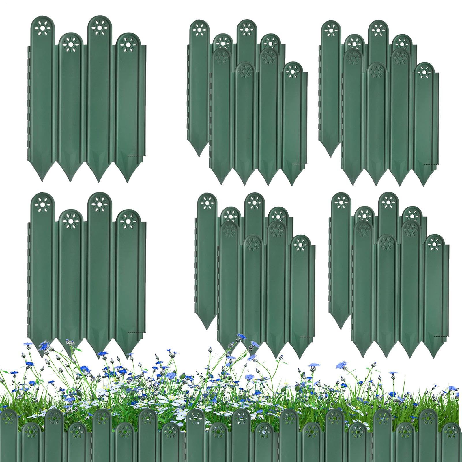 Bordure de pelouse anti-rouille pour aménagement paysager de jardin (lot de 10)