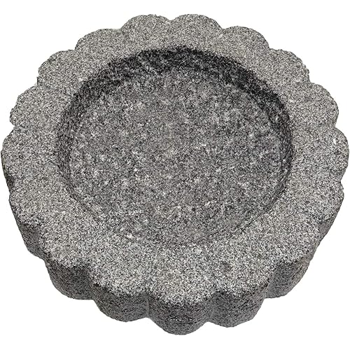The Crabby Nook Granite Bird Bath Garden Outdoor Decor Hand Carved Stone Statuary Birdbath (Black Gray)