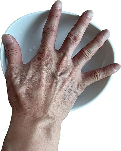 Miniatura 6 de Plato adaptable con asa  Cuenco de melamina antideslizante para adultos discapacitados, platos con una sola mano para ancianos con temblor, artritis