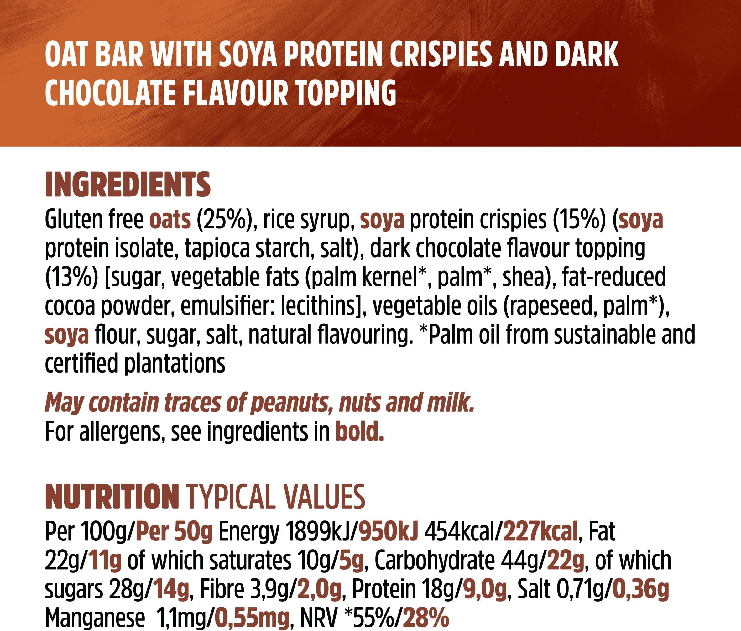 Trek Cocoa Oat Flapjack, 3x50g
