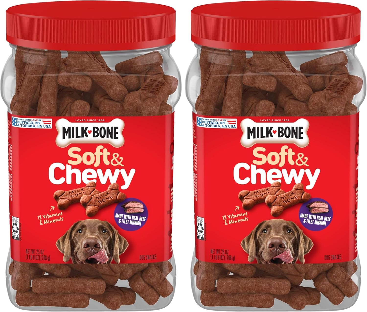 Milk-Bone Soft & Chewy Chicken Recipe Dog Treats, 25 Ounces (1 Count)