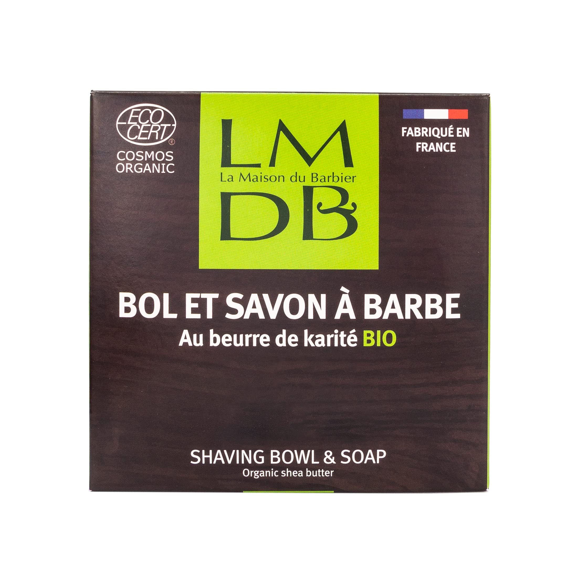 Bol à barbe avec savon à barbe - 100% Fabriqué en France