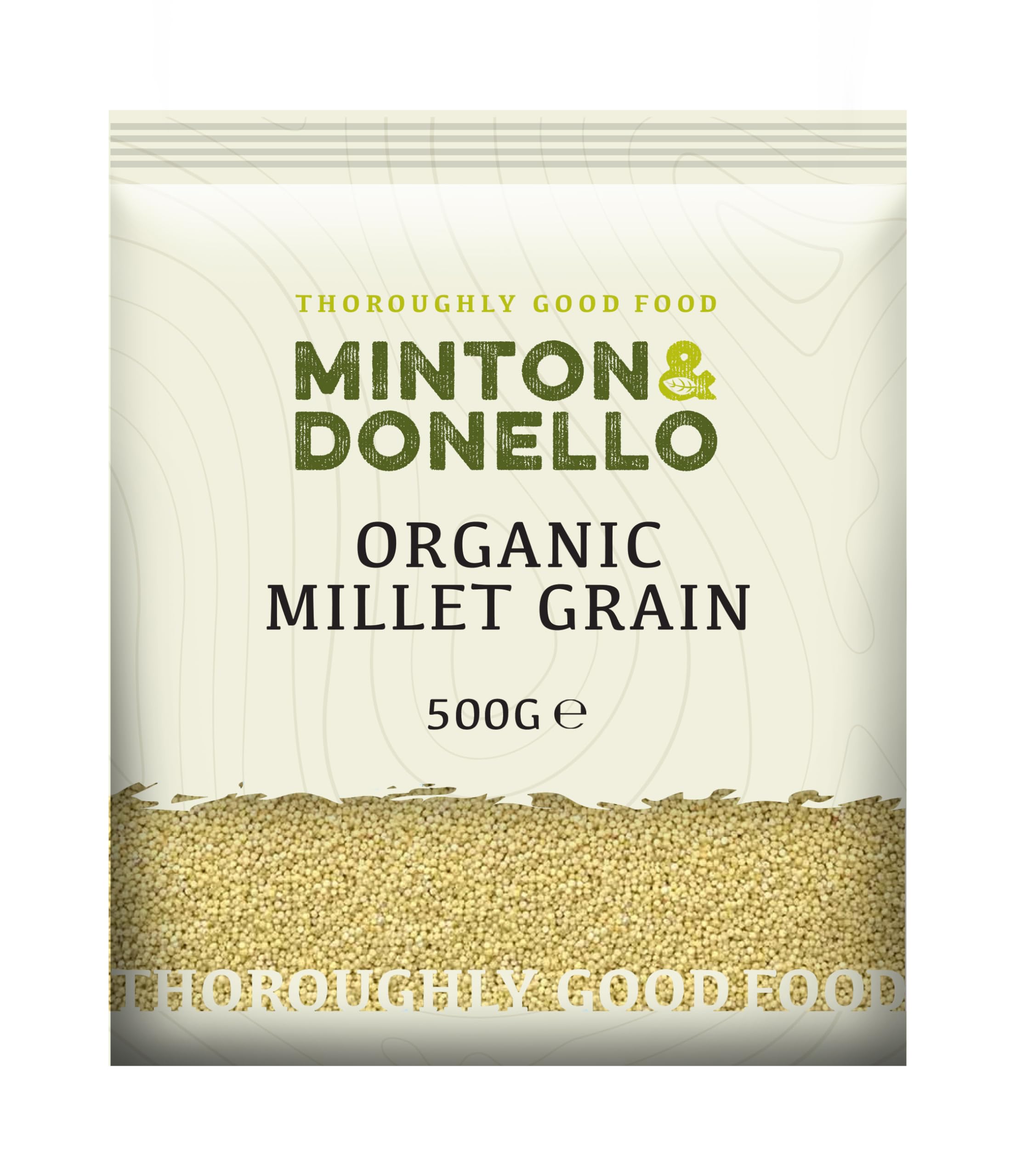 Organic Hulled Millet Grain, Whole & Natural, Perfect for Healthy Meals, 6 x 500g
