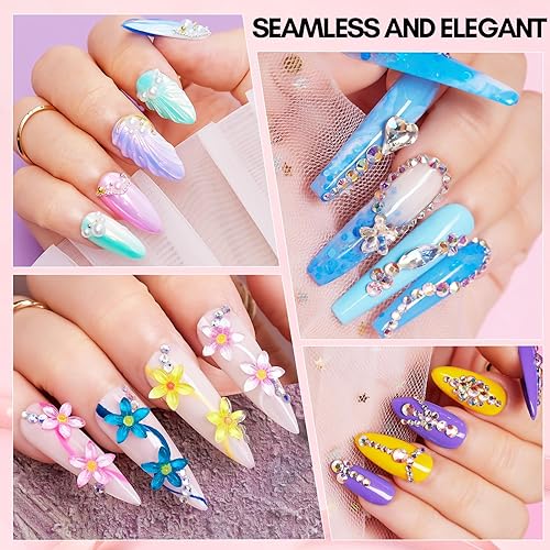 Miniatura 3 de Makartt Pegamento de diamantes de imitación para uñas, 2.3 onzas líquidas, pegamento de uñas de gel para diamantes de imitación, gemas superfuertes,