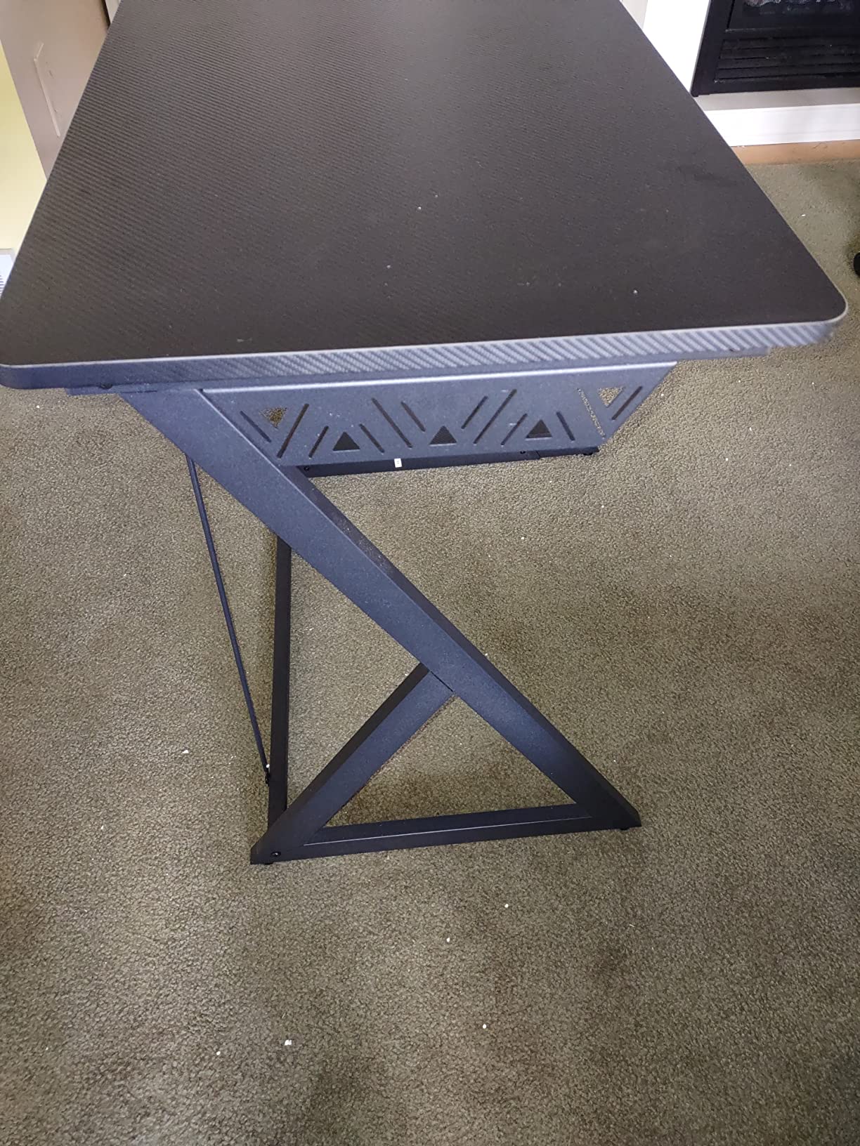 17/mo Finance CubiCubi Aurora Gaming Desk with Carbon Fiber Surface