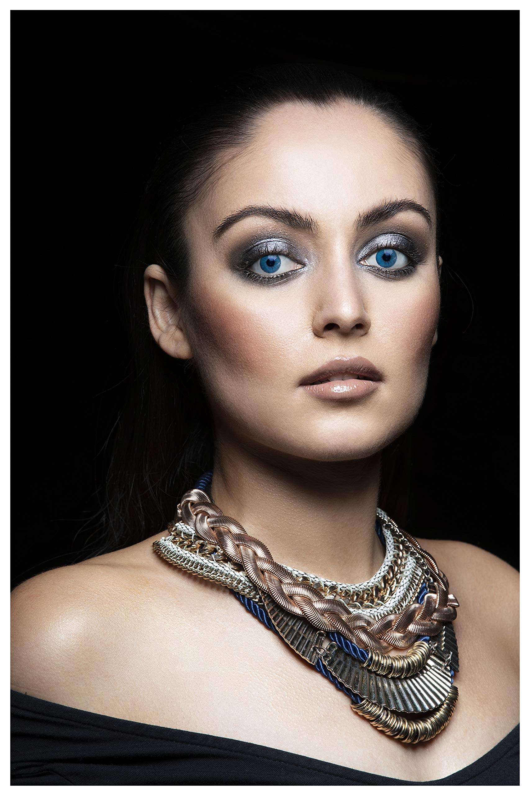 Lenti a Contatto Colorate Blu DUBAI SAPPHIRE DIA 14.0 0.00 diottrie -2 pezzi