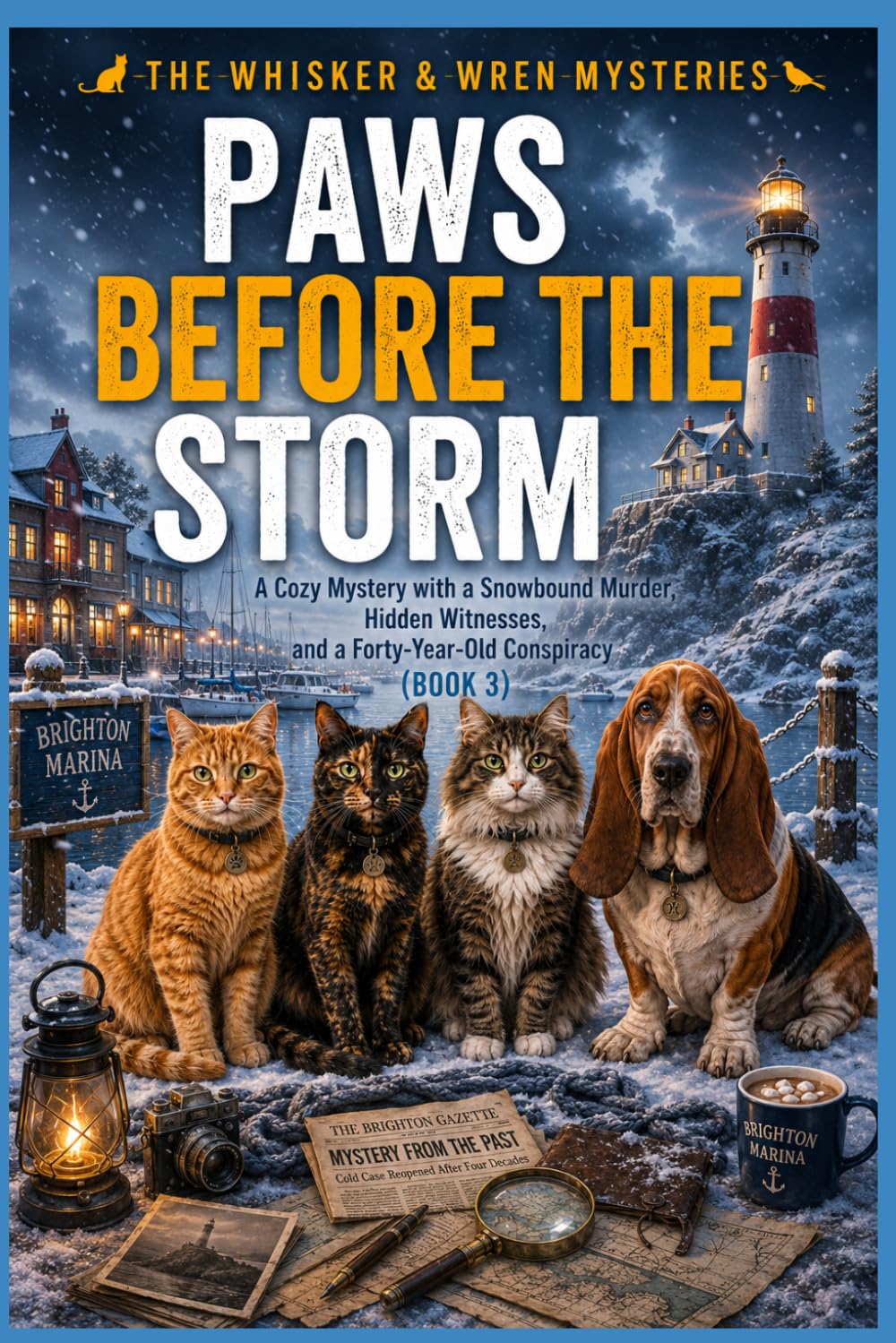 Paws Before the Storm: A Cozy Mystery with a Snowbound Murder, Hidden Witnesses, and a Forty-Year-Old Conspiracy (Book 3) (The Whisker & Wren Mysteries)