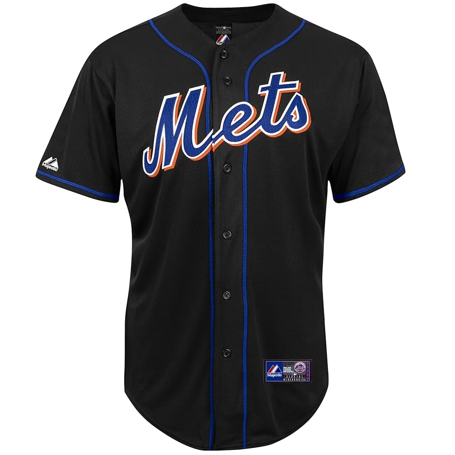 MLB York Mets Alternate Replica Jersey, Black, Large