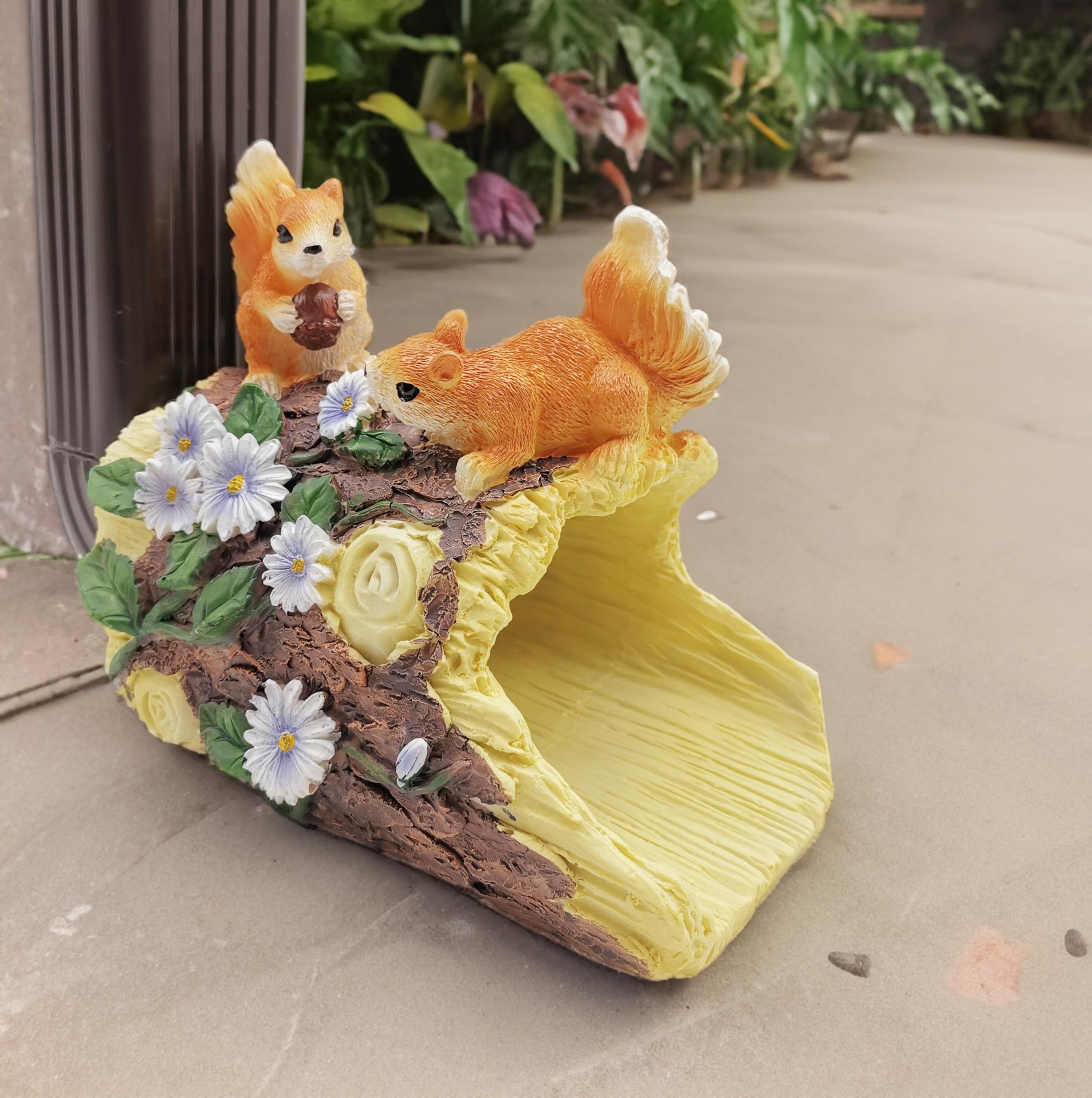 Drachenstatue Für Dachrinnen – Funktionale Fallrohrverlängerung Aus Harz, 22,1 X 16,5 X 23,1 Cm