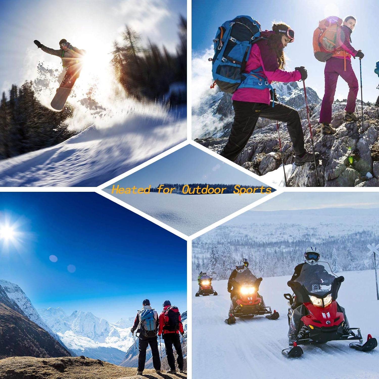 Heated Socks Rechargeable Electric Battery Heating Socks for Men Women with 3 Adjustable Heating Levels for Skiing Riding Hunting - Image 7