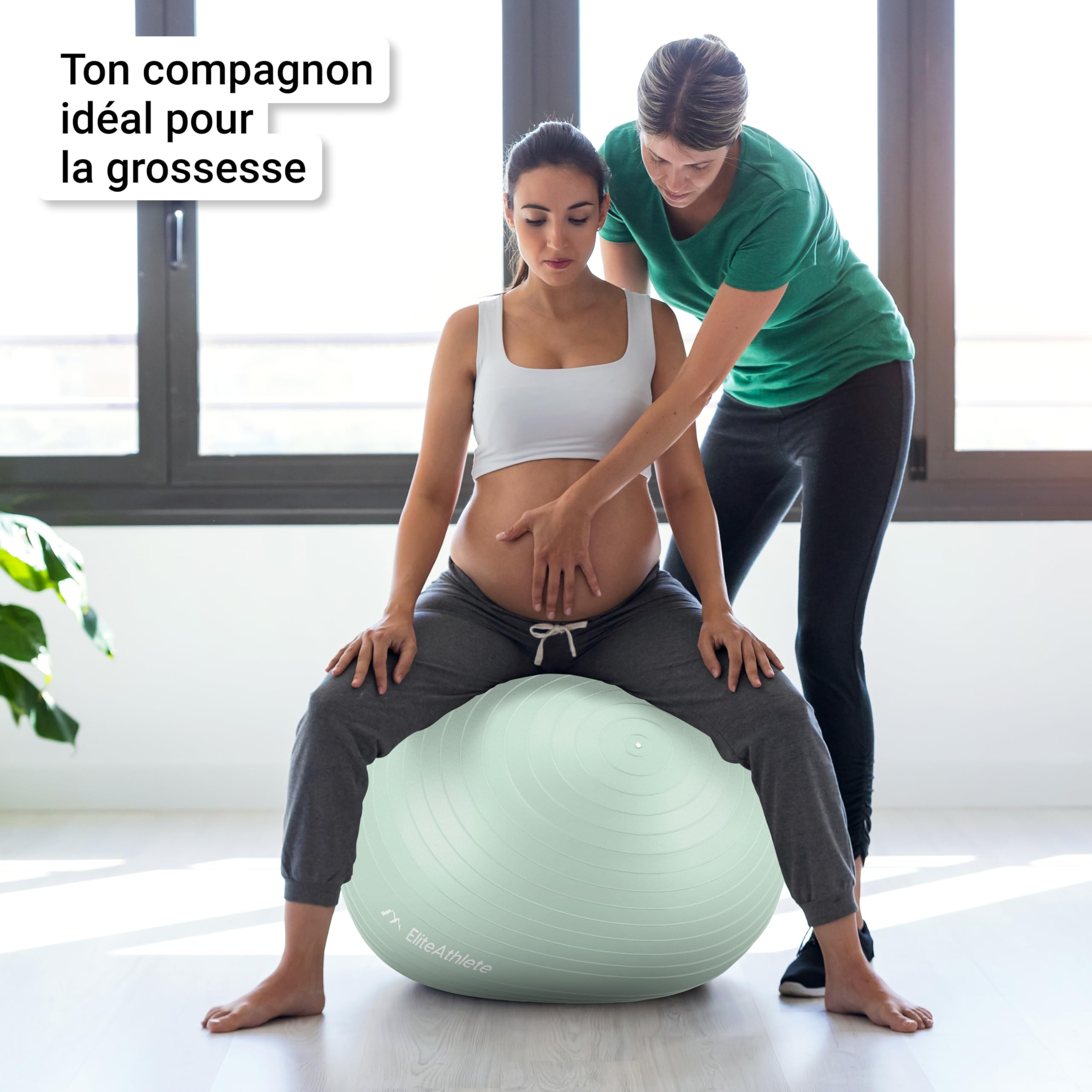 EliteAthlete Ballon Gym anti-burst Fitness Pilates Yoga Grossesse pompe